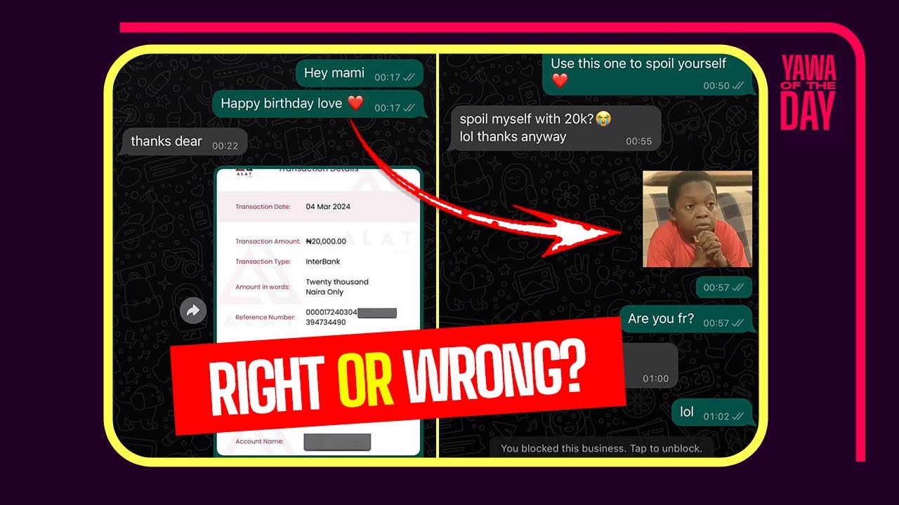 He Gave His Girlfriend 20000 Naira ( Ghc162) On Her Birthday And This Happened!🤭🤭🤭