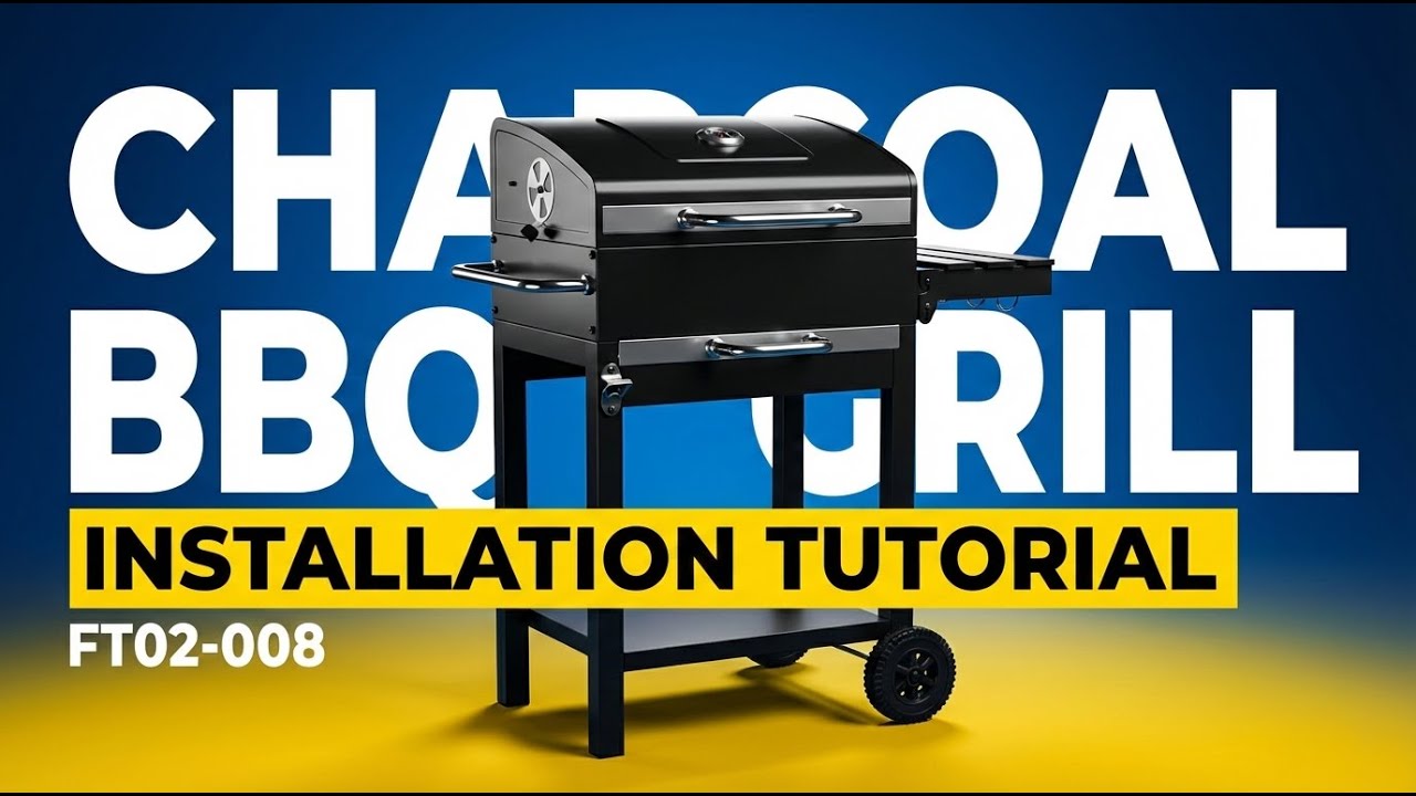 Get Grilling FASTER! 🥩 FT02-008 Charcoal Grill Quick-Start Guide