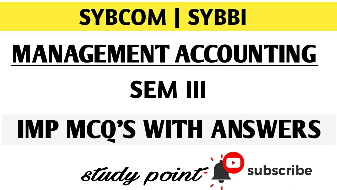 SYBCOM | SYBBI SEM III | MODULE:2 | ANALYSIS AND INTERPRETATION OF ACCOUNTS | MCQ'S WITH ANSWERS