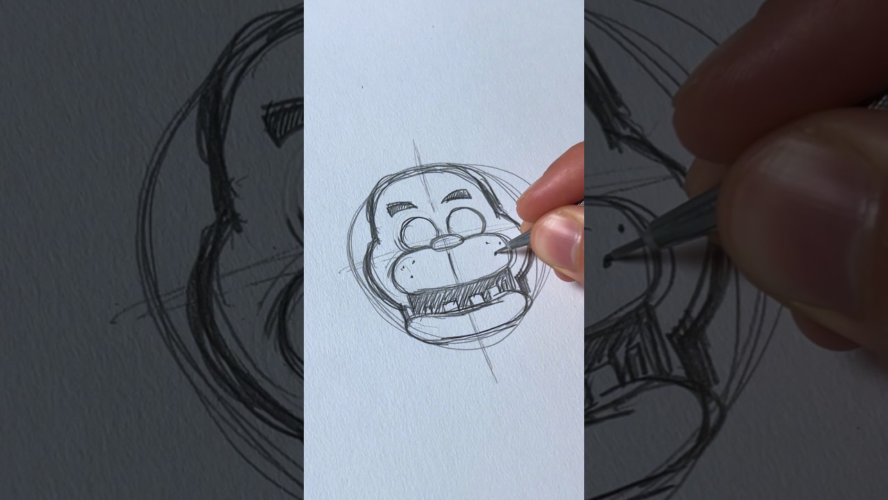 Drawing ASMR🎧 Freddy! FNAF (#shorts)