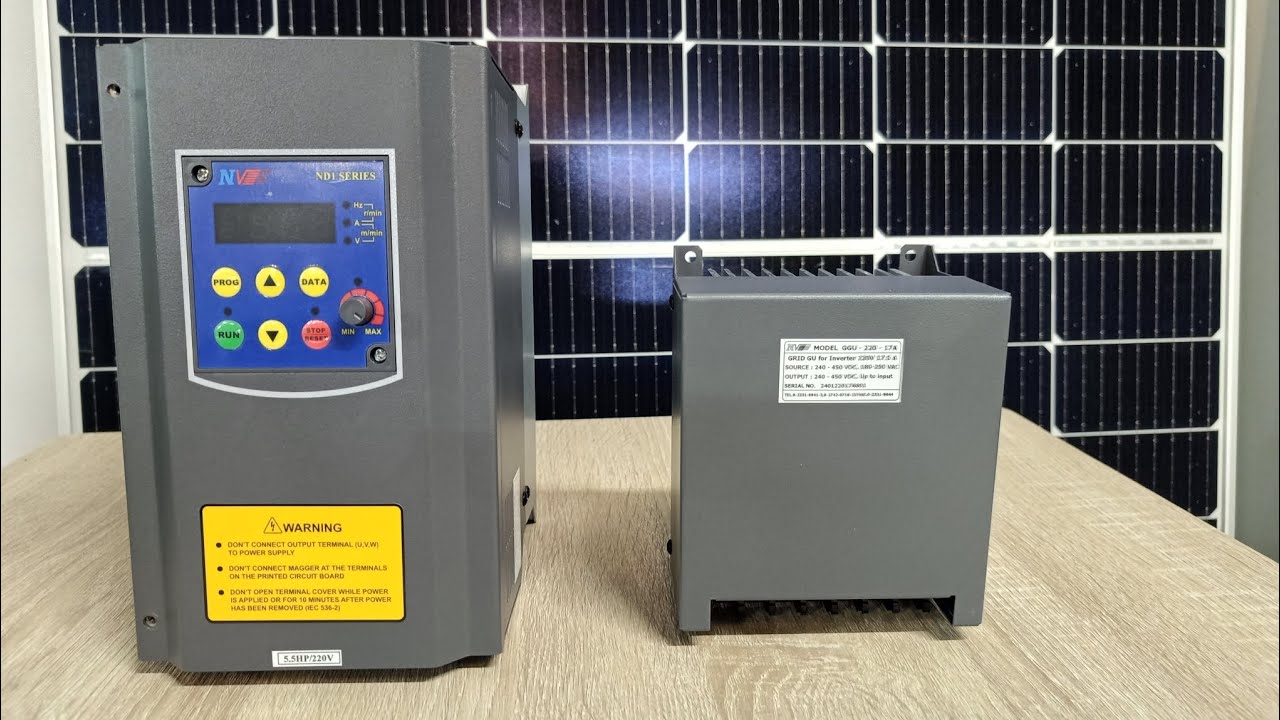 อินเวอร์เตอร์ 5.5HP 220V Novem ND1-2-5A5-S-1PH Solar inverter pump