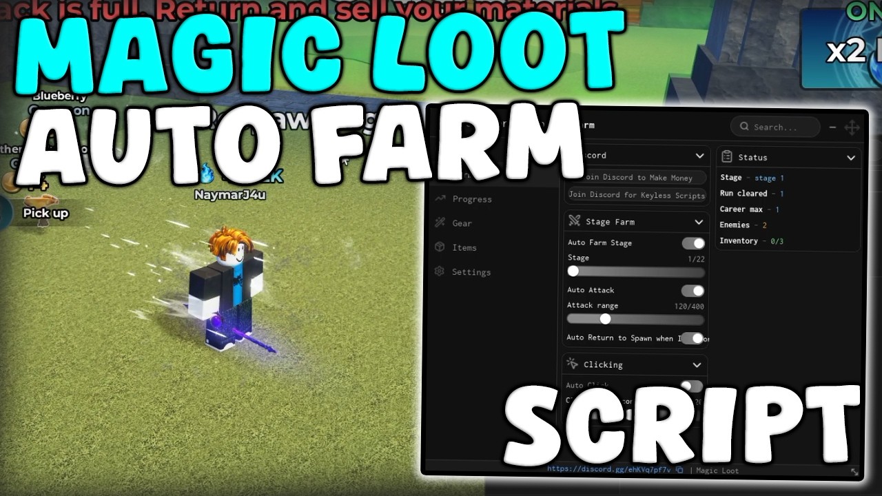 [✨UPDATE] Roblox Magic Loot Script Auto Farm, Kill Aura, Auto Sell 2026