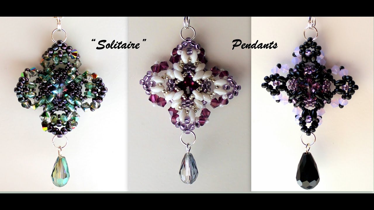DIY Beading Tutorial - Cross shape component using Superduo's, bicones and seed beads