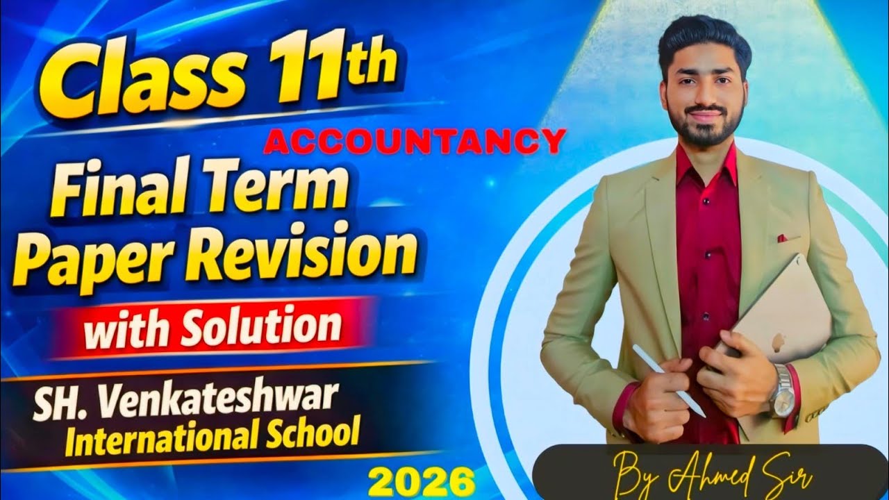 Paper Review | 11th Accountancy | MCQ | CBSE | Annual Exam| Exam (2025-26) |Ahmed sir.