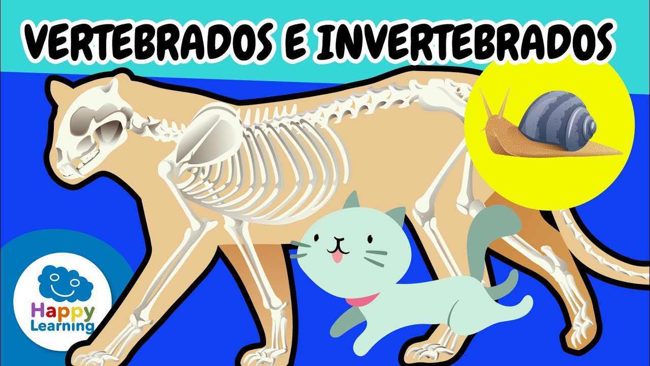 🐘🦋Animales VERTEBRADOS E INVERTEBRADOS | Vídeos Educativos para Niños de PRIMARIA@Happy Learning Español