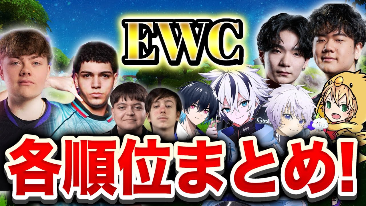 EWC総合順位まとめ! #フォートナイト 