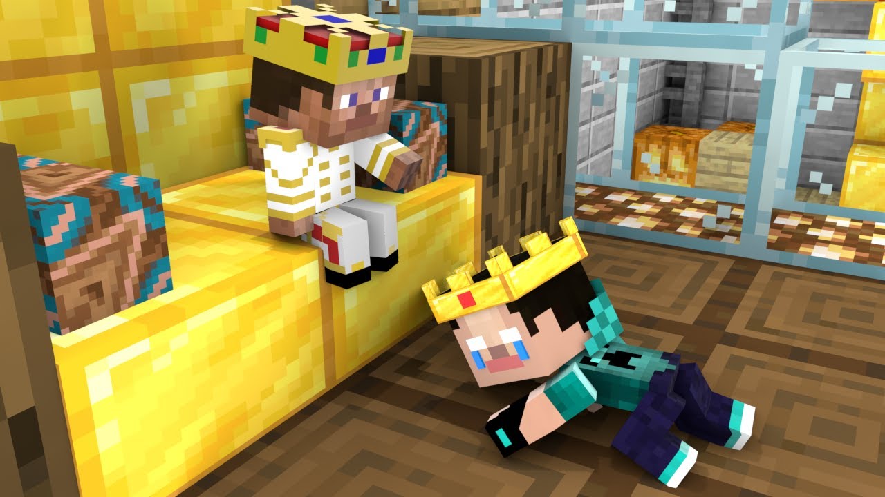 Baby Herobrine Becomes King - Minecraft Animation