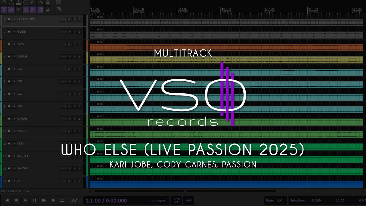 MULTITRACK - Who Else (Live Passion 2025) – Kari Jobe, Cody Carnes, (Quem Mais é Digno - Bebel Melo)