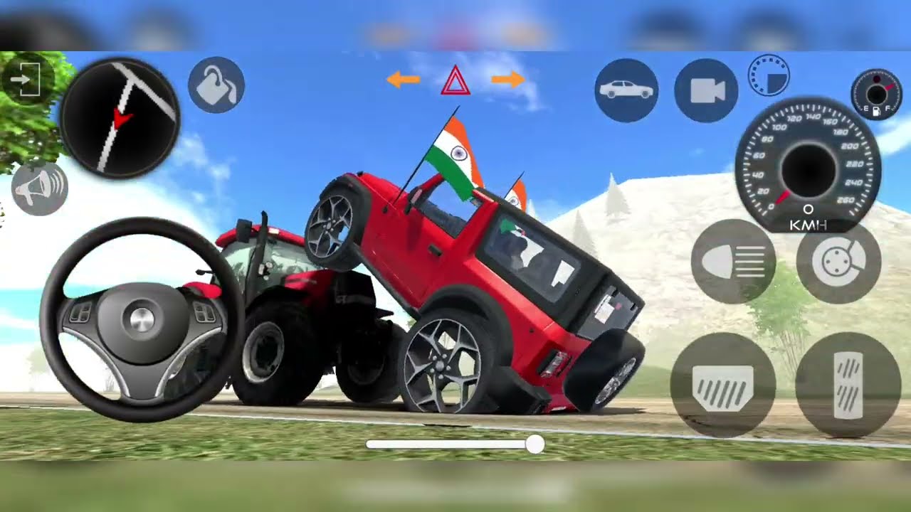Thar (Song) ⚡😈 Modified Mahindra Thar: Car Games ( Gadi Wala Cartoons ) Gameplay video part - 1051
