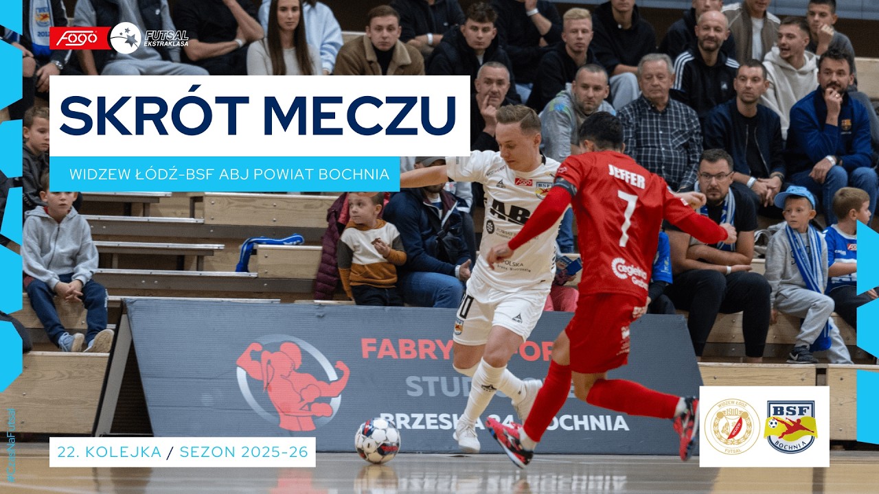 Widzew Łódź - BSF ABJ Powiat Bochnia 5:6 SKRÓT 22. kolejka (2025/26)