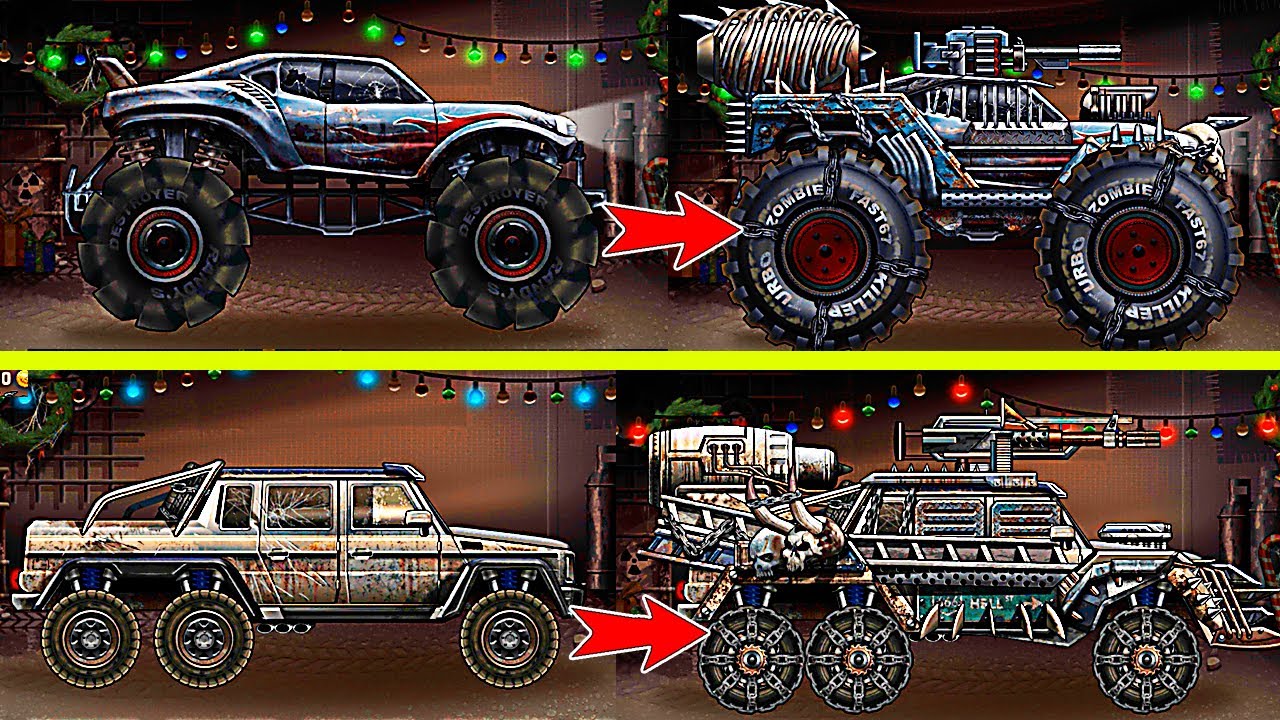 Monster Truck vs Mercedes-Benz in Zombie Hill Racing - Which Car Would Win?