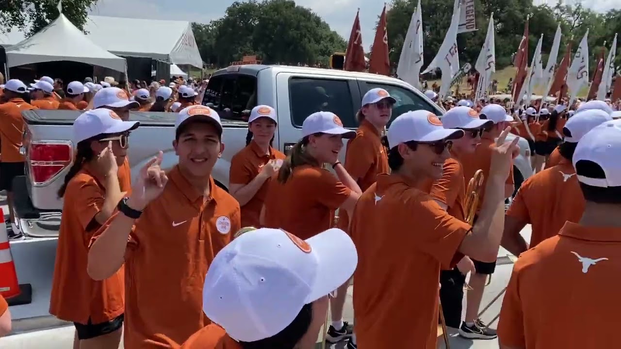 Texas Longhorn Band step-off for DKR Sep 2, 2023 Rice vs Texas