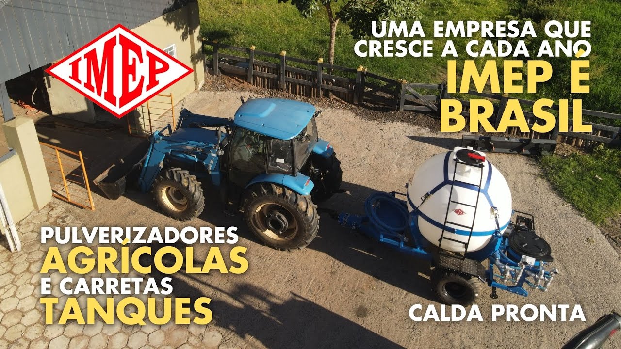 Pulverizador Agrícola e Carretas Tanques é com a IMEP, desde 1973