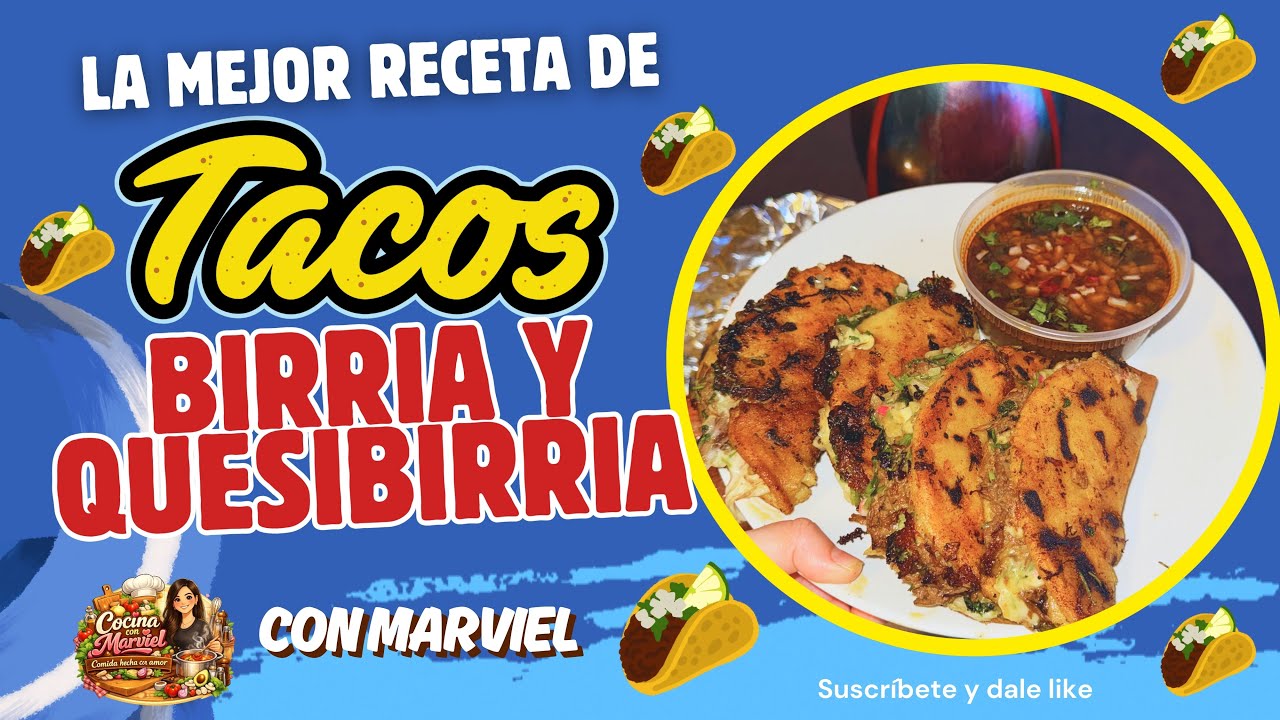 Tacos 🌮  de Birria / Receta paso a paso 🫰🏻🤤❤️