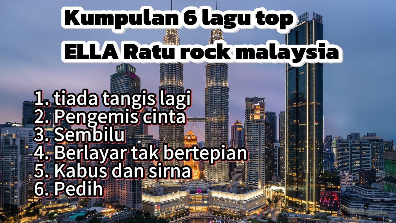 Kumpulan 6 lagu top ella ratu rock malaysia #ellalyrics #ella #lagumalaysia #lagujiwangslowrock #