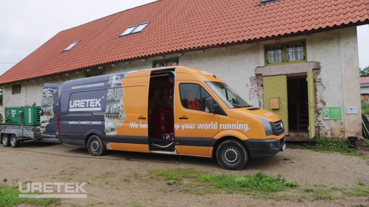 URETEK Baltic - Grain drier in Mooste: foundation stabilization and re-leveling