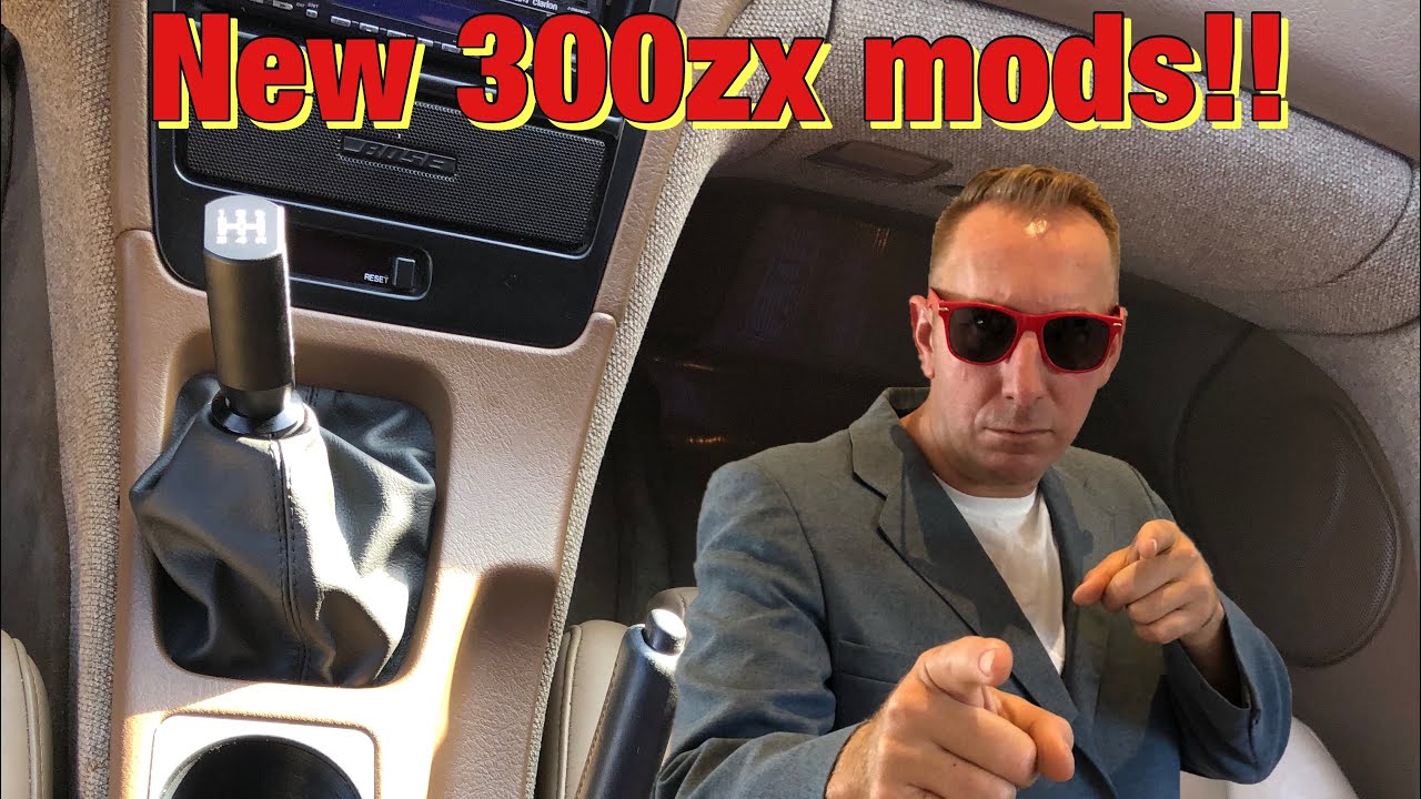 300zx interior install mods| Z1 short shifter and Fitted customs cup holder install