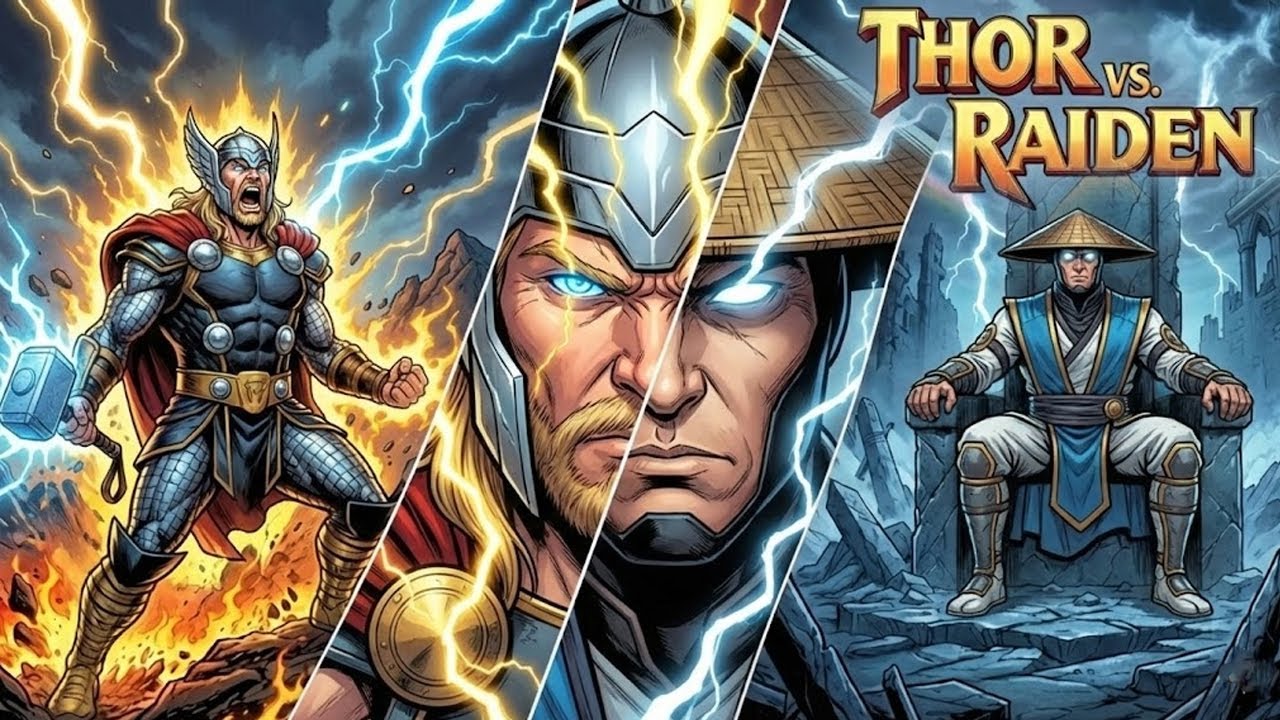 Thor vs Raiden ! Who Would Win in a Fight