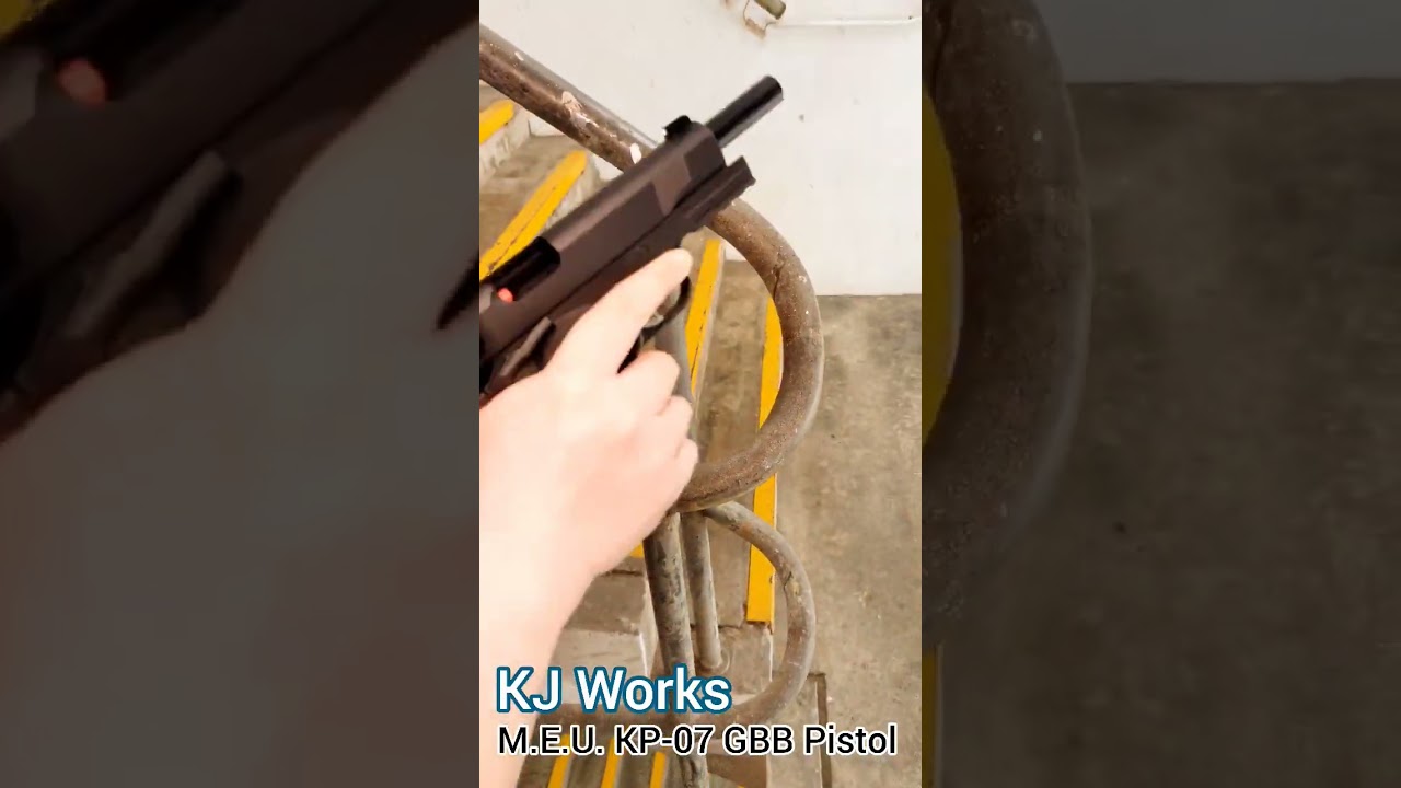KJ Works M.E.U. KP-07 Metal GBB Gas Pistol Airsoft