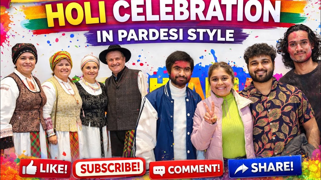 HOLI CELEBRATION IN PARDESI STYLE | INDIAN EMBASSY VILNIUS | INDIANS IN EUROPE |LITHUANIAN TRADITION