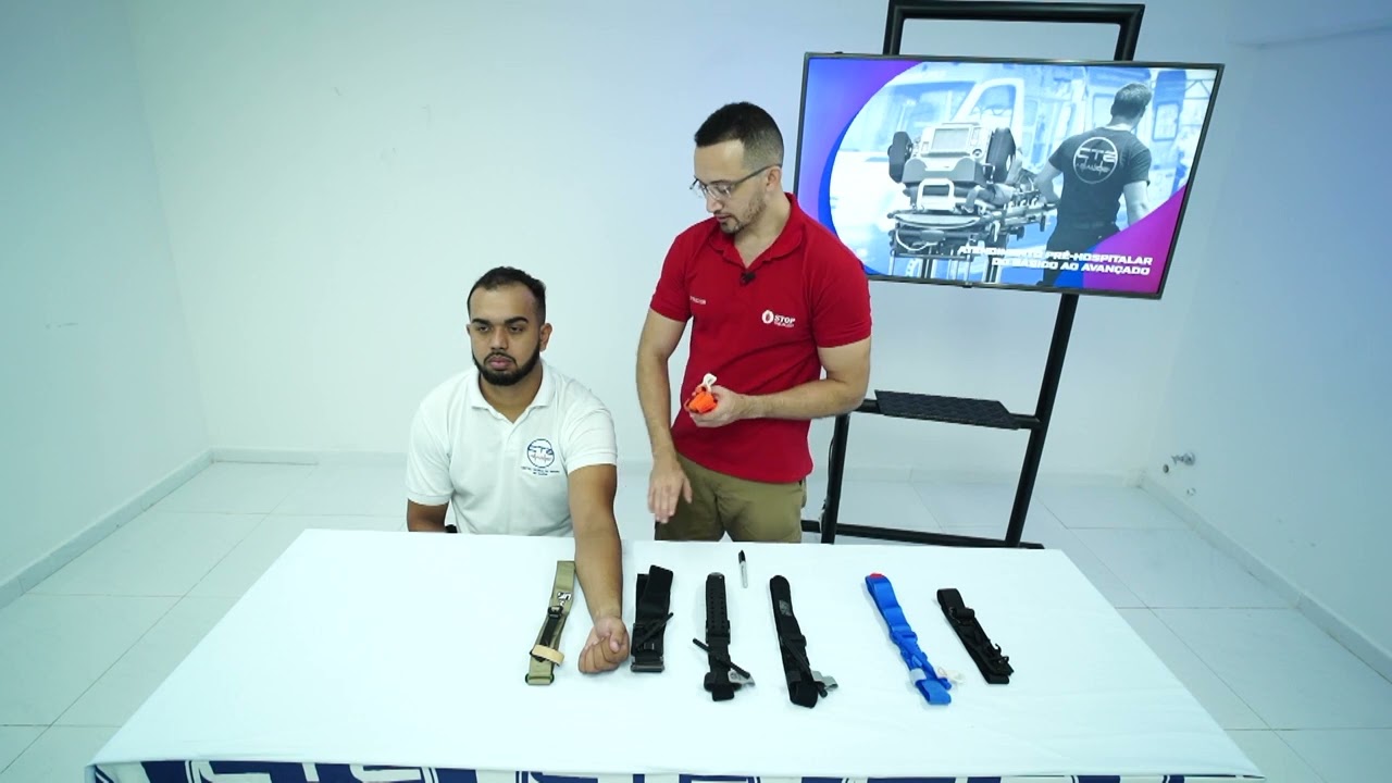 Controle de hemorragias Aplicação do torniquete CAT