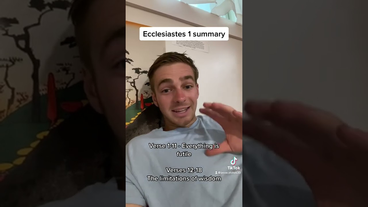 Ecclesiastes 1 summary