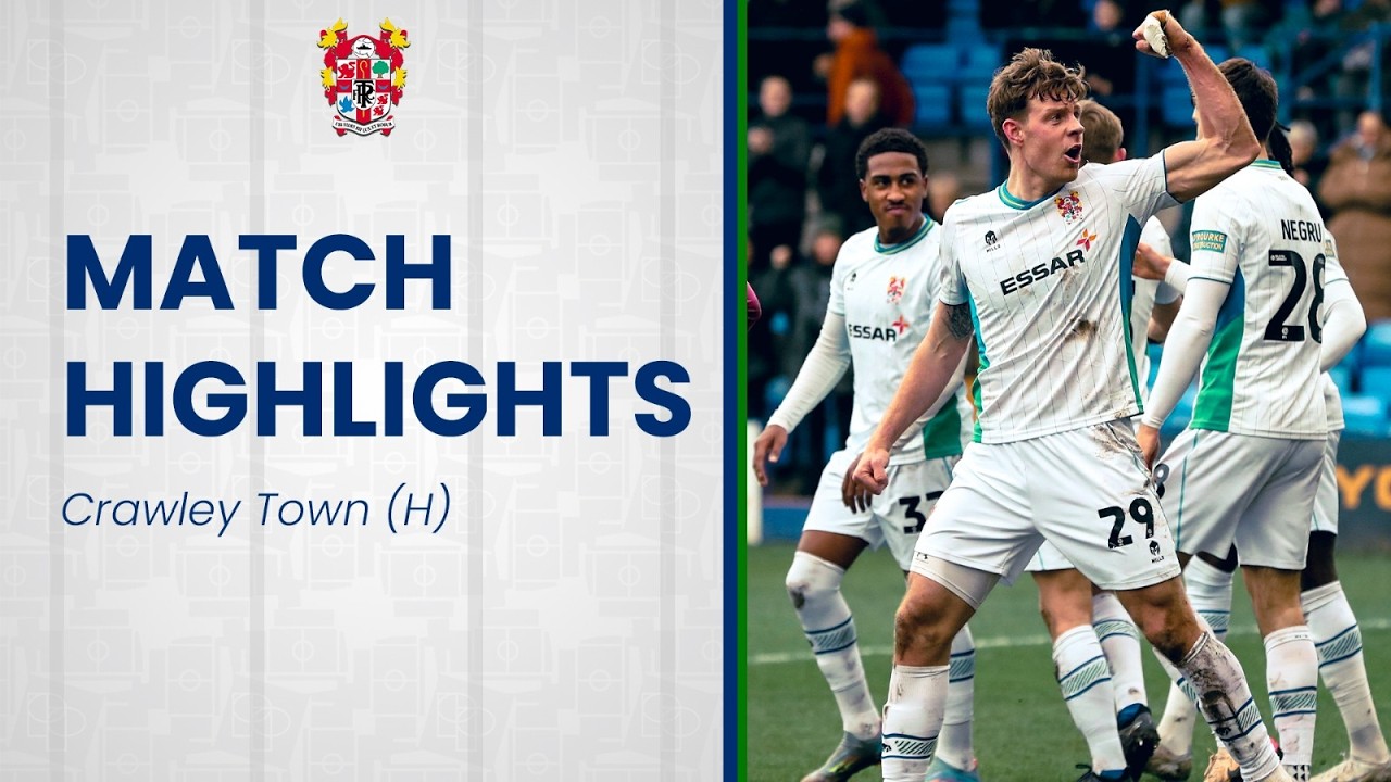 Match Highlights | Tranmere Rovers v Crawley Town (2025/26)