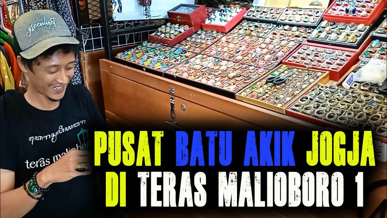 Pusat Batu Akik Jogja di Teras Malioboro 1 Yogyakarta