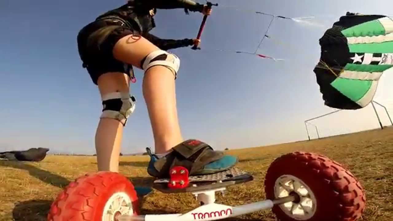Landboarding with a NASA kite