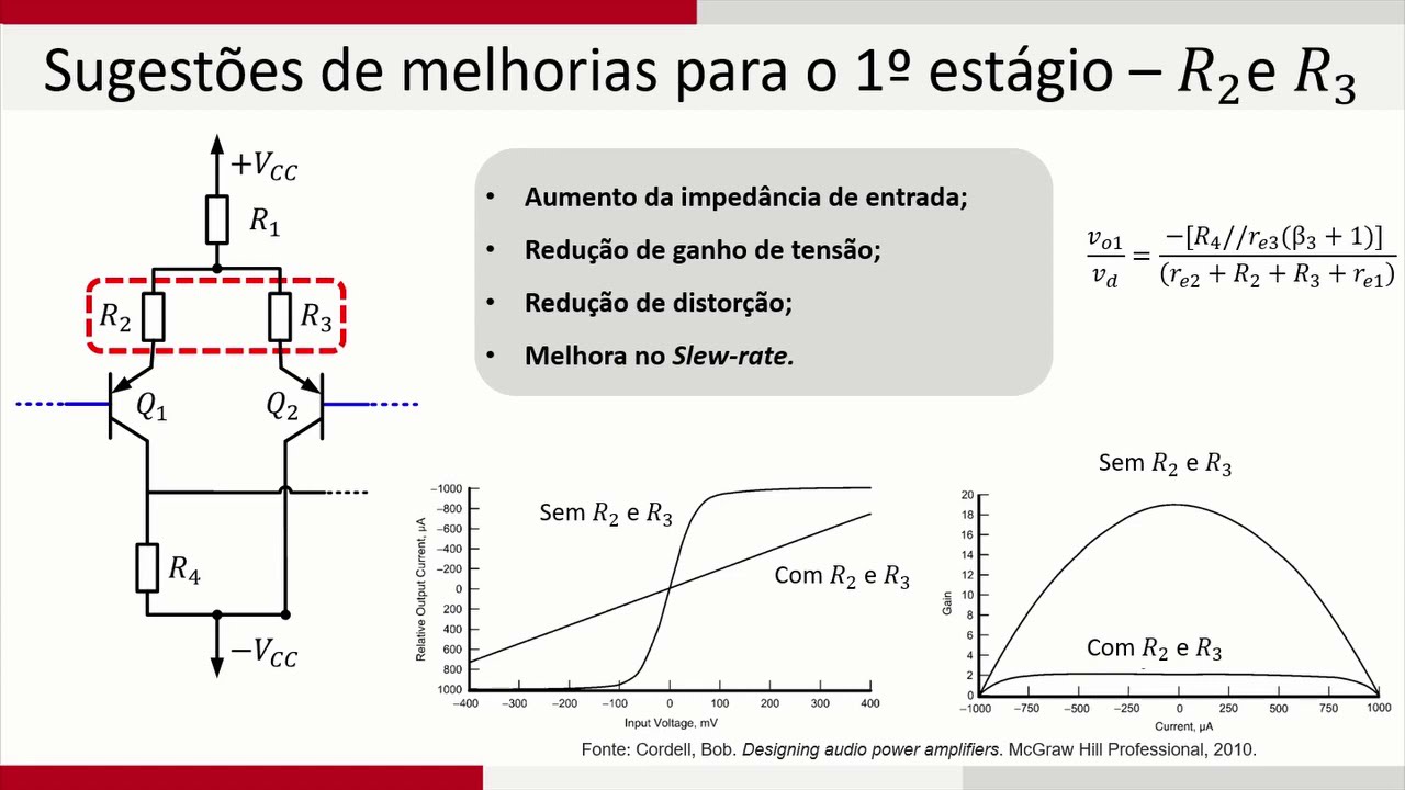 Amplificador de Áudio - Melhorias 1º estágio #3A