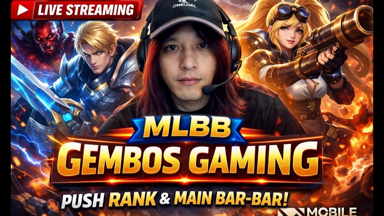 LIVE MLBB: Push Rank dari Legend ke Mythic Bareng Gembos Gaming!