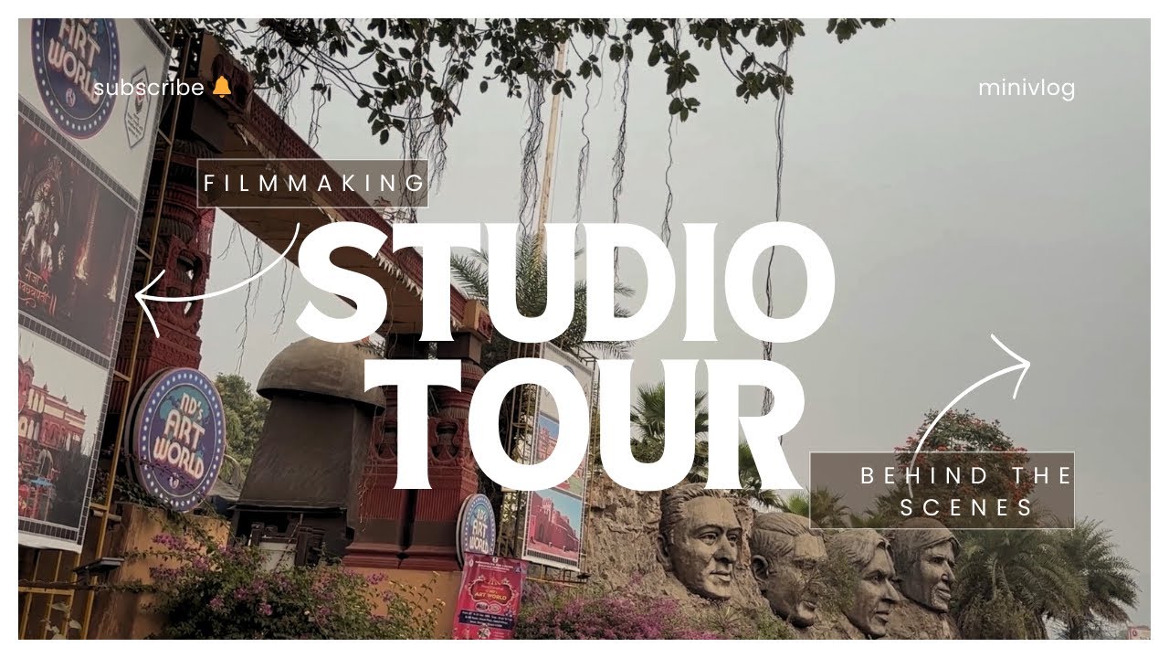 “ Lights ON; Reality OFF—My day inside a shooting studio 🎥 ✨#studiotour #myexperience #vloglife