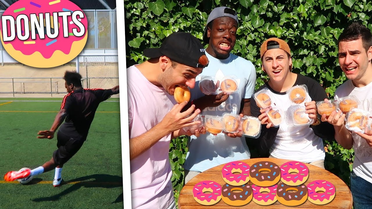 ¡¡EL RETO DE LOS DONUTS!! ¡FUTBOL VIDA REAL!