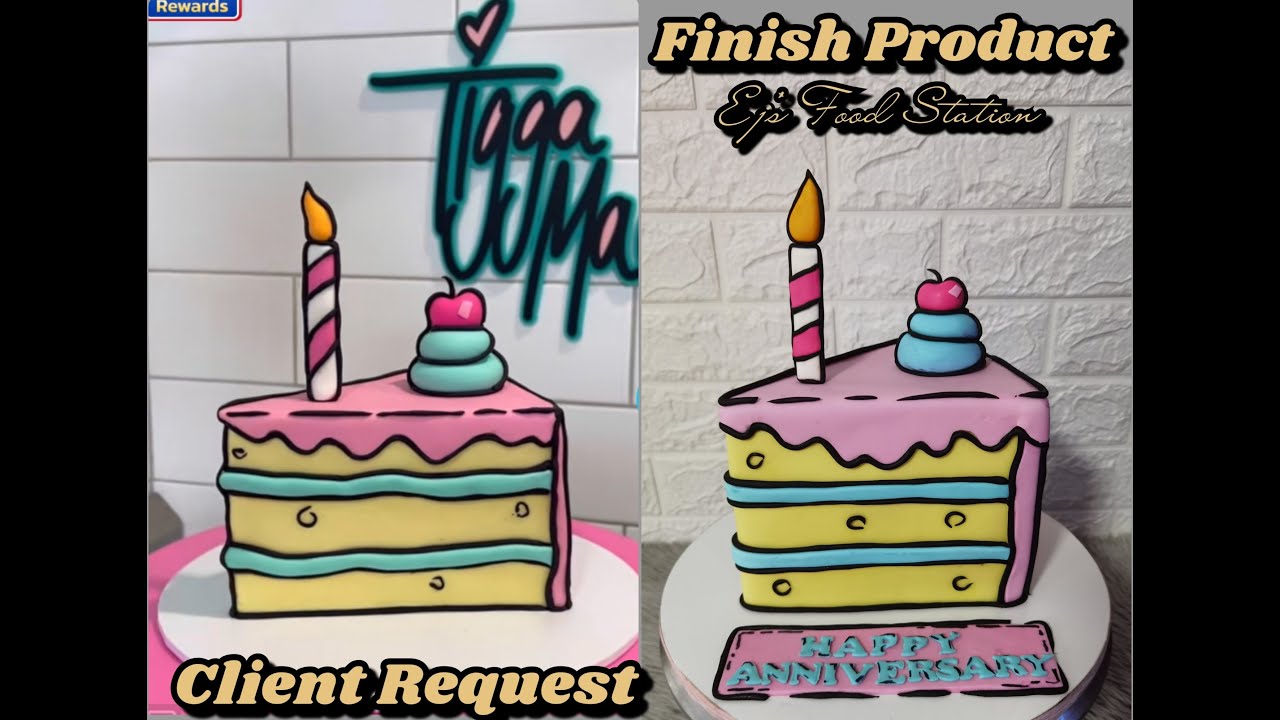 Comic Cartoon Cake (TRENDING NOW!) 3D CAKE 2D ILLUSION