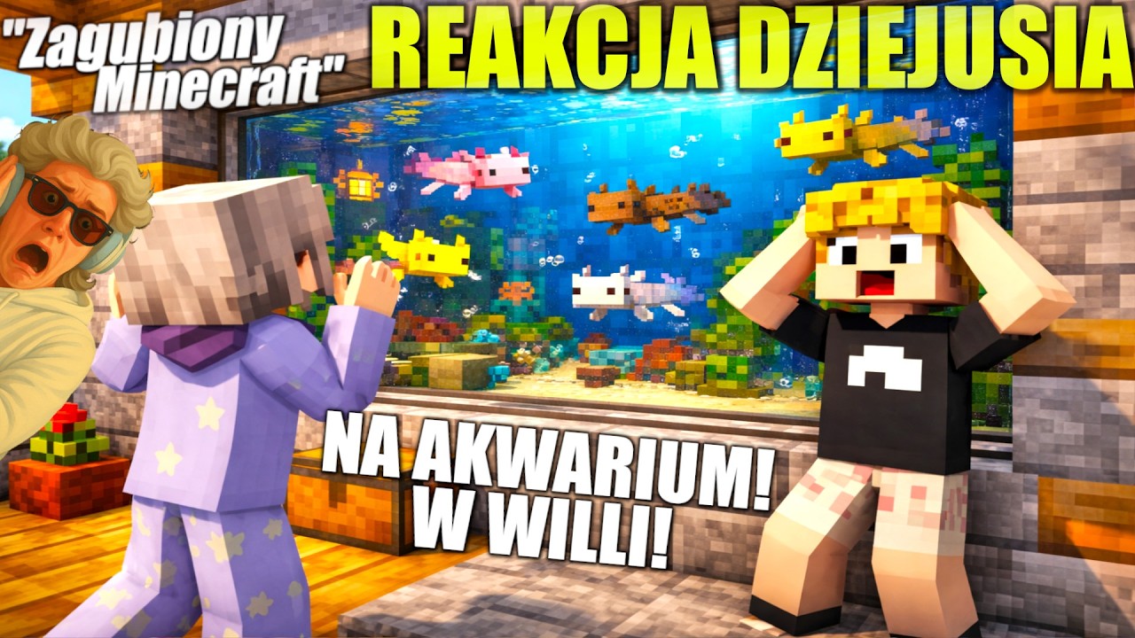 🤩REAKCJA DZIEJUSIA😱 NA OGROMNE AKWARIUM DLA AKSOLOTLI!😍i NOWY DOM! 