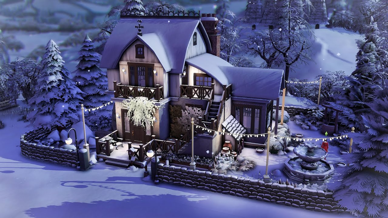 Snowy Cottage/ The Sims 4 - Speed Build