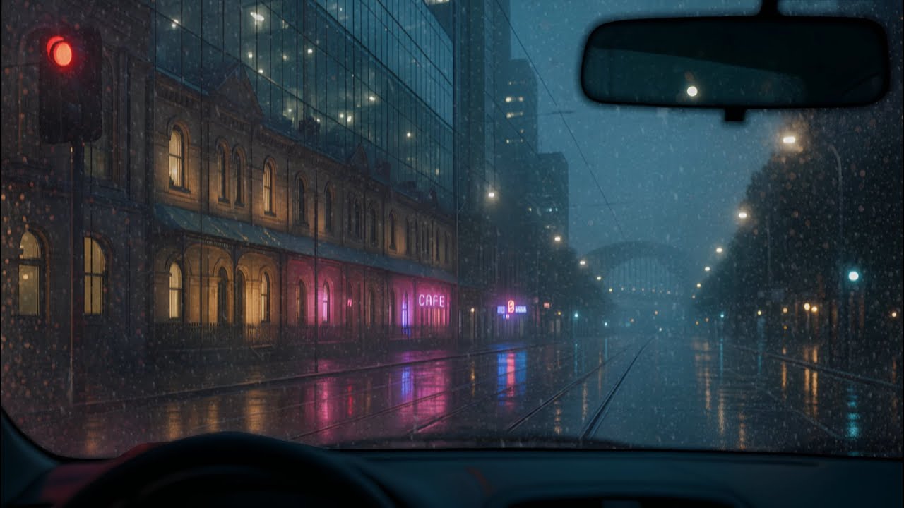 Dreamy Synthwave for Relaxation – Floating Lights in Neo-Sydney 🌸