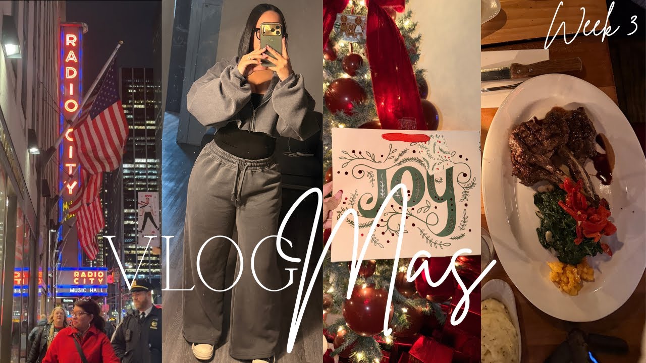 VLOGMAS🎅🏽: Выступление Rockettes в Radio City, ужин в Ricardo’s, подготовка подарков и многое дру...