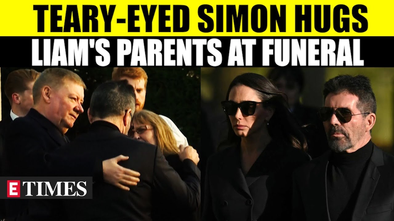 Simon Cowell Breaks Down, Hugs Grieving Parents At Liam Payne’s Funeral | Watch Video