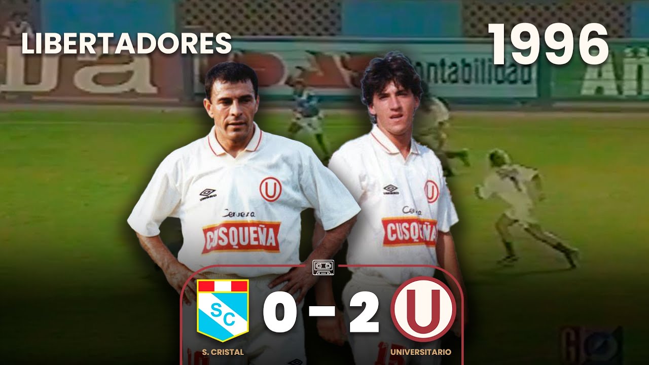 S. Cristal 0-2 Universitario | Copa Libertadores | Completo | Goles de Gonzales y Ferrari | 1996 ⚽🎞