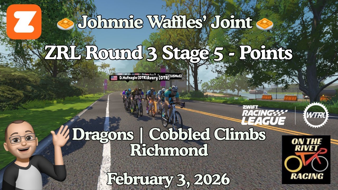 Zwift - ZRL 25 26 Round 3 Stage 5 Dragons Cobbled Climbs