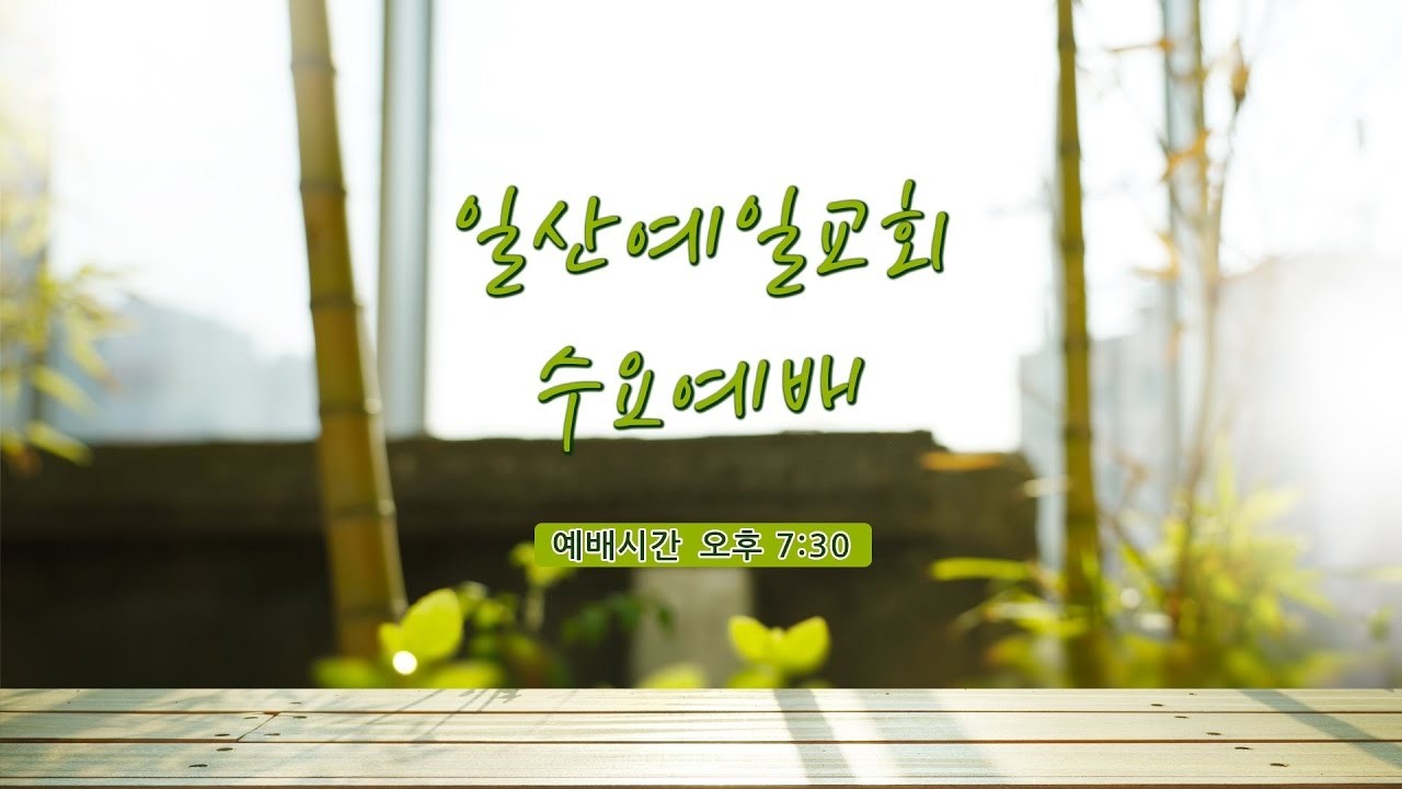 [일산예일교회] 2026년 2월 11일 수요예배