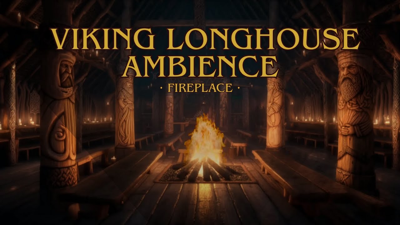 4-Hour Viking Longhouse Ambience - Norse Gods Sanctuary