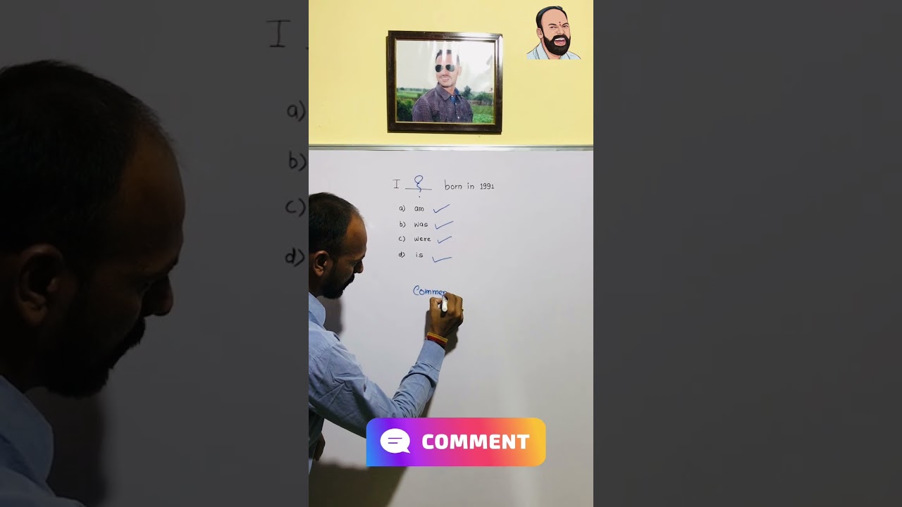 I __ born in 1991 | Learn English with 