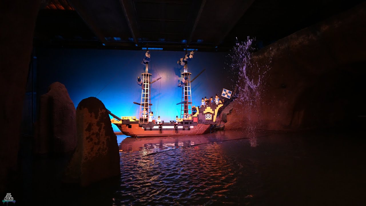Pirate Boats / Piratbåde - POV - Legoland Billund - MACK Rides - Tow Boat Ride