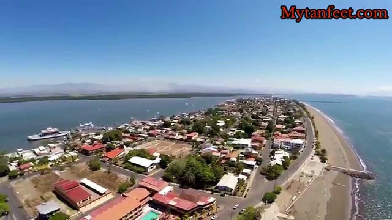 Short Aerial video of Puntarenas in Costa Rica