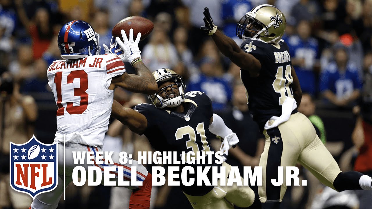 Odell Beckham Jr. Highlights (Week 8) | Giants vs. Saints | NFL