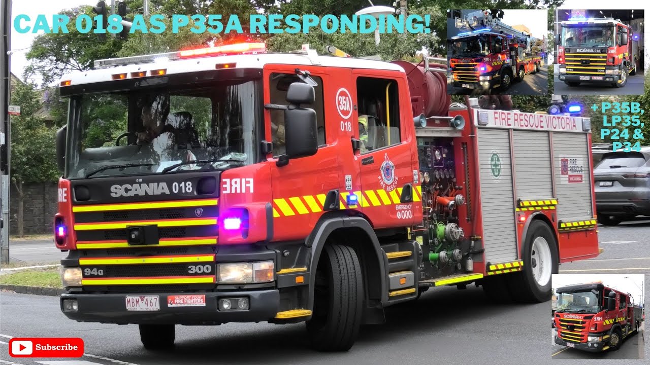 *CAR 018* FRV // P35A, P35B, P24, P34 & LP35 - Responding & On Scene | Multiple Incidents, Melbourne