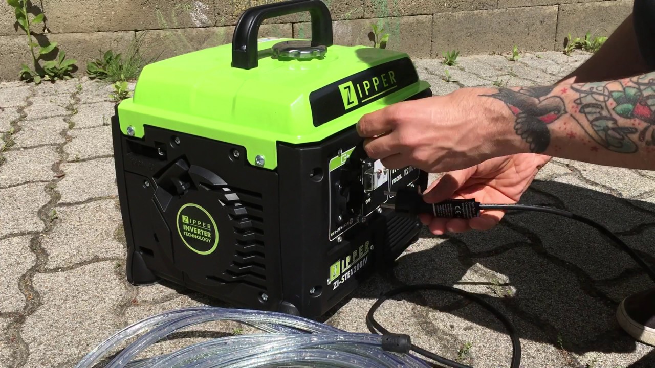 Zipper ZI-STE1200IV how to cold start and how to stop