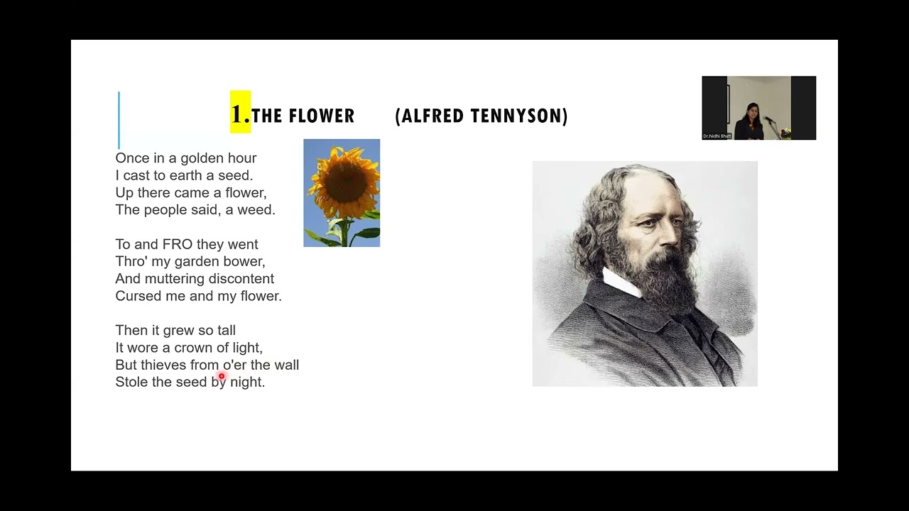 The Flower- A Poem by Alfred Tennyson